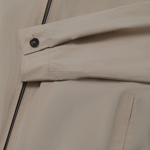 Hydro Bomber Jacket in Polyester - Beige | Andrea Kosta 