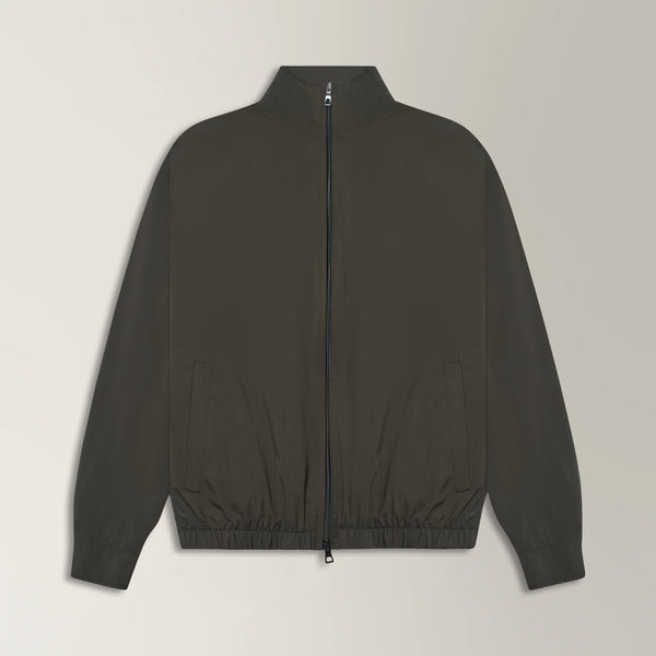 Hydro Bomber Jacket in Polyester - Khaki | Andrea Kosta