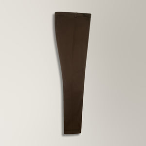 Imera Chinos in Garment-dyed Cotton - Brown | Andrea Kosta