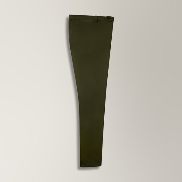 Imera Chinos in Garment-dyed Cotton - Khaki | Andrea Kosta