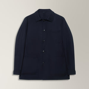 Informal Jacket in Wool - Navy | Andrea Kosta