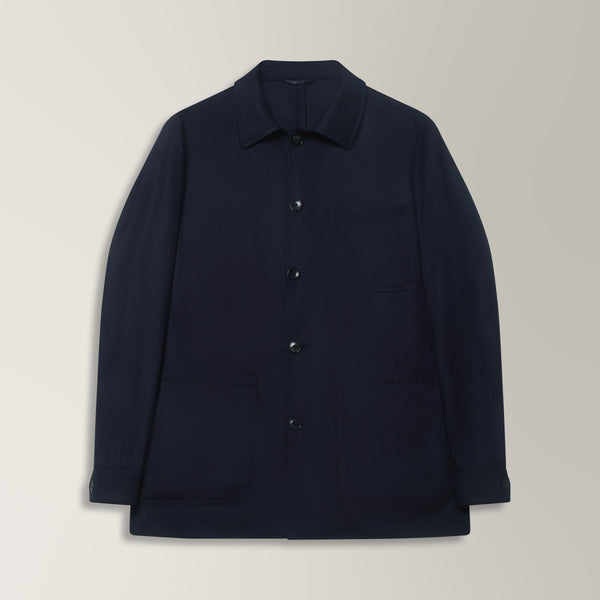 Informal Jacket in Wool - Navy | Andrea Kosta