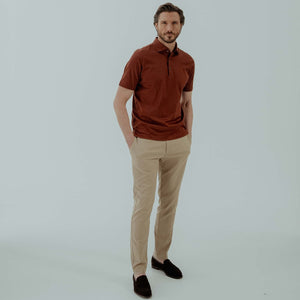 Ios Chinos in Cotton - Beige | Andrea Kosta 