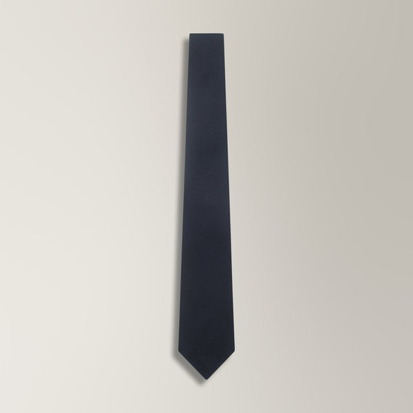 Knitted Tie in Silk - Navy | Andrea Kosta