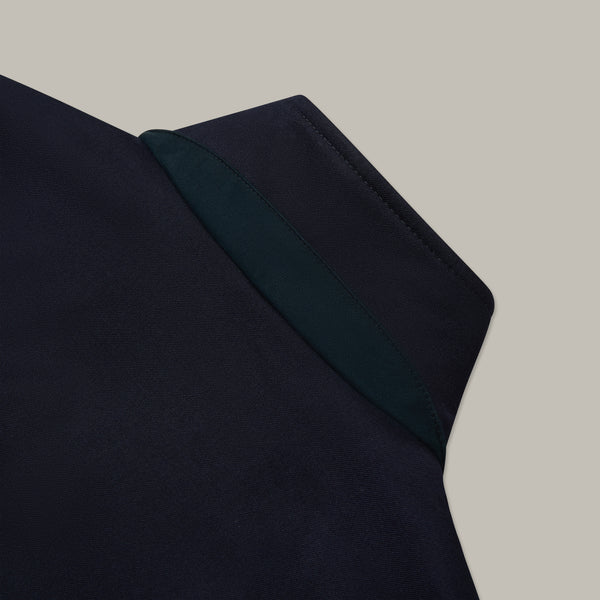 Lana Bomber Jacket in Wool - Navy | Andrea Kosta 