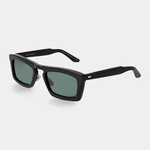 Leaf Eco TBD Sunglasses - Black/Bottle Green | Andrea Kosta