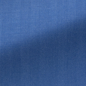 Light Blue S130 Wool Solaro Herringbone Suit | Andrea Kosta