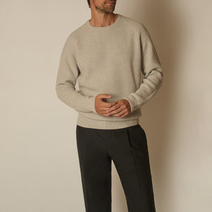 Limani Jumper in Wool & Cashmere - Grey | Andrea Kosta