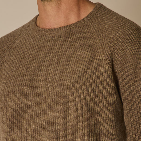 Limani Jumper in Wool & Cashmere - Taupe | Andrea Kosta