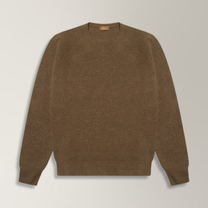 Limani Jumper in Wool & Cashmere - Taupe | Andrea Kosta