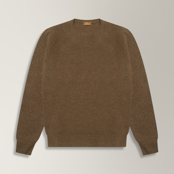 Limani Jumper in Wool & Cashmere - Taupe | Andrea Kosta