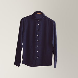 Shirt in Linen - Navy | Andrea Kosta