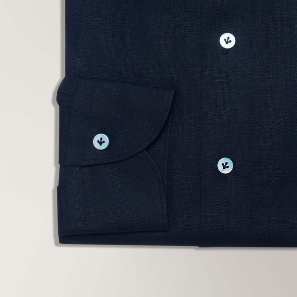 Shirt in Linen - Navy | Andrea Kosta 