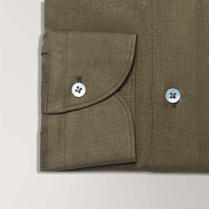 Shirt in Linen - Olive | Andrea Kosta