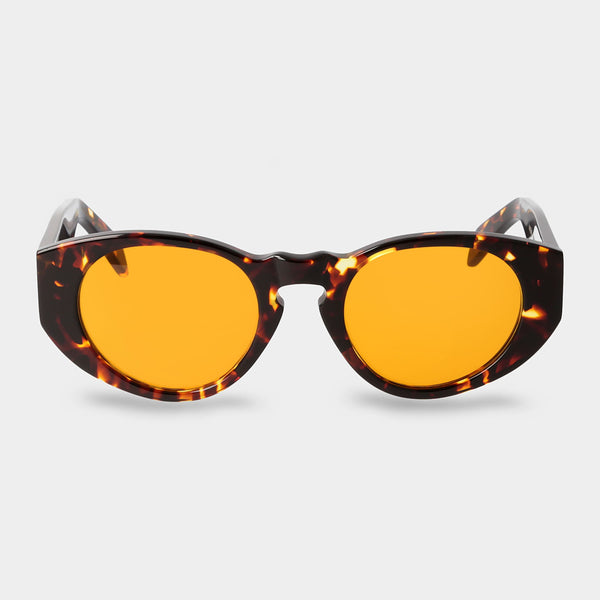 Madras Eco TBD Sunglasses - Dark Havana/Orange | Andrea Kosta