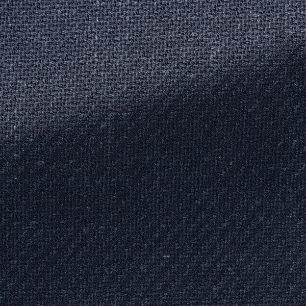 Jacket in Stretch Wool Silk Linen - Midnight Blue | Andrea Kosta