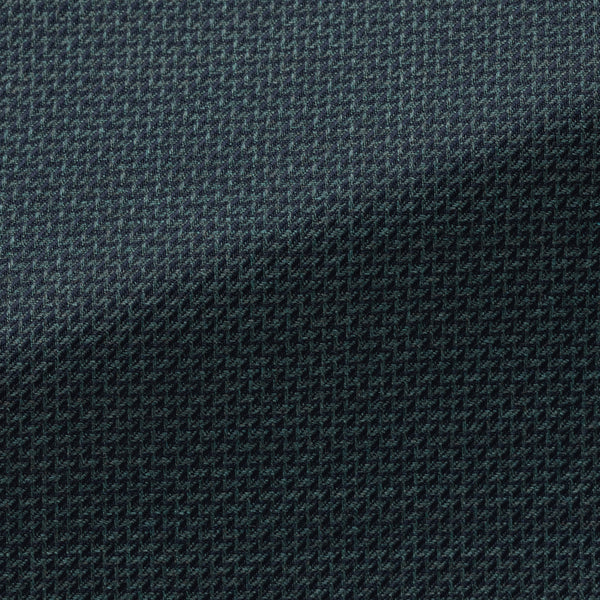 Navy/Green S150 Wool with Micro-Design Jacket | Andrea Kosta