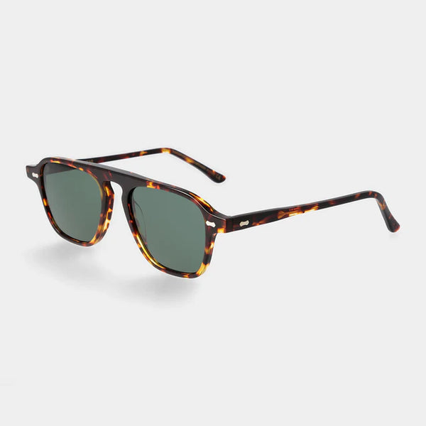 Panama Eco TBD Sunglasses - Dark Havana/Bottle Green | Andrea Kosta
