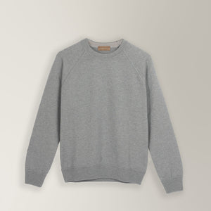 Raglan Sweater - Wool & Cashmere - Grey | Andrea Kosta