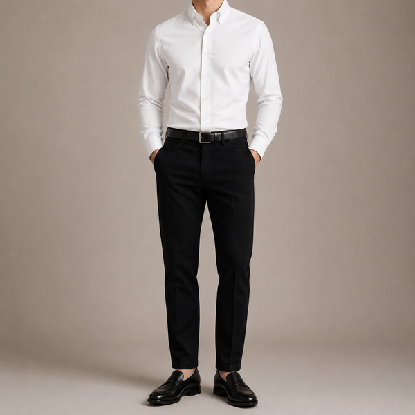 White Microstructure Shirt