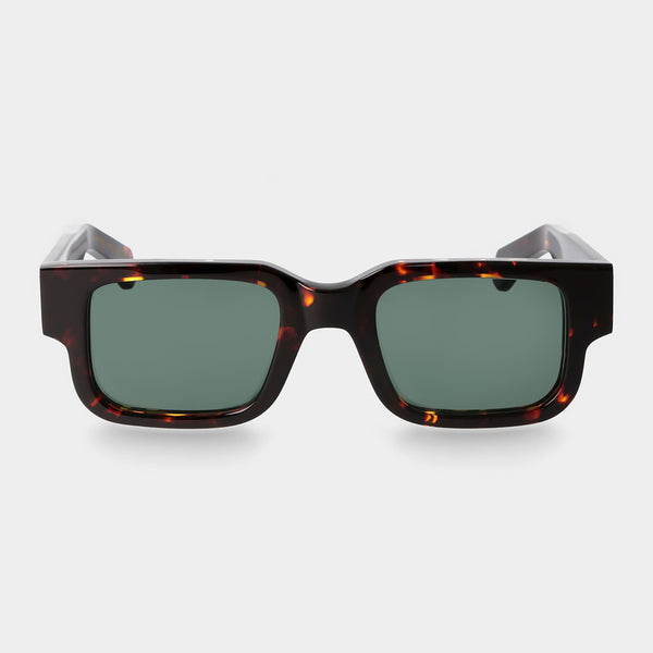 Silk Eco TBD Sunglasses- Dark Havana/Bottle Green | Andrea Kosta 