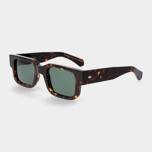 Silk Eco TBD Sunglasses- Dark Havana/Bottle Green | Andrea Kosta 