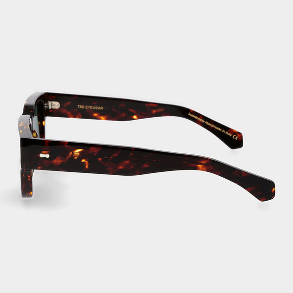 Silk Eco TBD Sunglasses- Dark Havana/Bottle Green | Andrea Kosta 