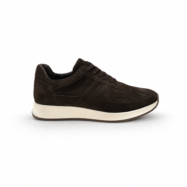 Strata Sneakers in Suede - Chocolate Brown | Andrea Kosta