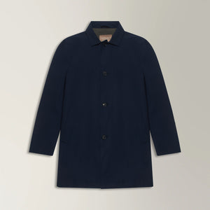 Technical Car Coat In Polyamide - Navy | Andrea Kosta 