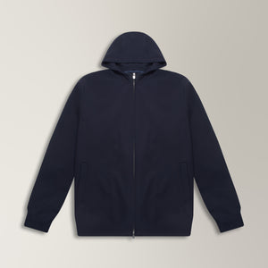 Hooded Bomber in Technical - Navy | Andrea Kosta