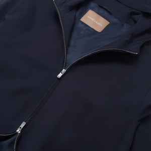 Hooded Bomber in Technical - Navy | Andrea Kosta