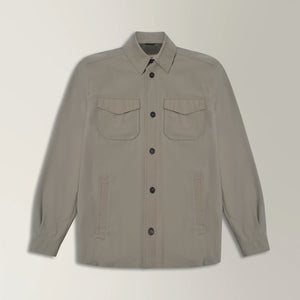 Technical Overshirt in Polyamide - Beige | Andrea Kosta 