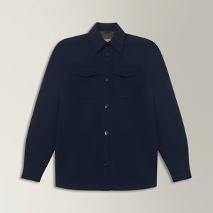 Technical Overshirt in Polyamide - Navy | Andrea Kosta 