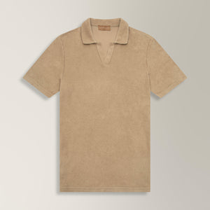 Skipper Polo in Towel - Sand | Andrea Kosta