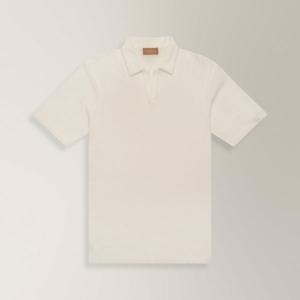 Skipper Polo in Towel - White | Andrea Kosta