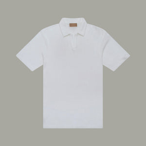 Skipper Polo in Towel - White | Andrea Kosta
