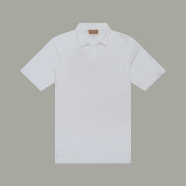 Skipper Polo in Towel - White | Andrea Kosta
