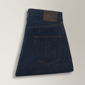 Veneto Tailored Jeans in Cotton - Dark Blue | Andrea Kosta