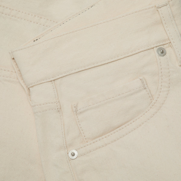 Veneto Tailored Jeans in Cotton - Ecru | Andrea Kosta