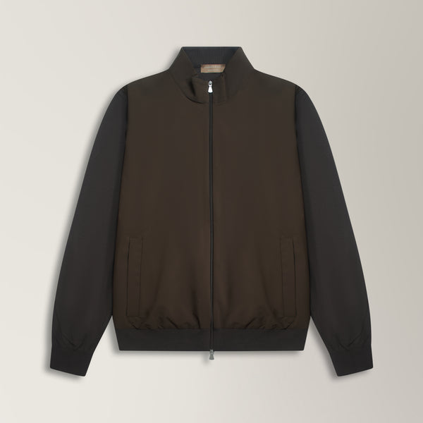 Windbreaker in Cotton - Brown | Andrea Kosta