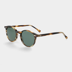 Cran Light Havana/Bottle Green - Sunglasses - Light Brown | Andrea Kosta