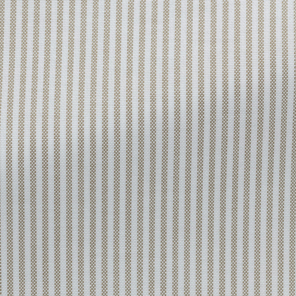 Shirt in Cotton - White with Sage Stripes | Andrea Kosta